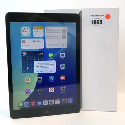Lot 1065 - iPad 9th Gen A2602 64GB Space Grey with box