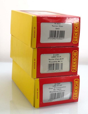 Lot 219 - Three Hornby OO gauge tank locos: R2469 LMS...