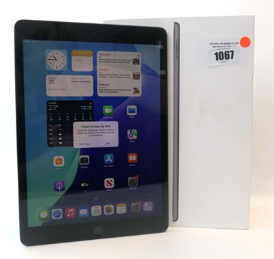 Lot 1067 - iPad 8th Gen A2270 32GB Space Grey with box