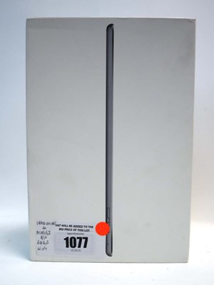 Lot 1077 - iPad Mini 4 64GB Space Grey with box (front...
