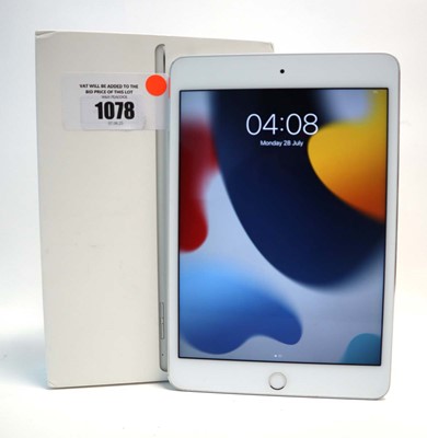 Lot 1078 - iPad Mini 4 128GB Silver with box