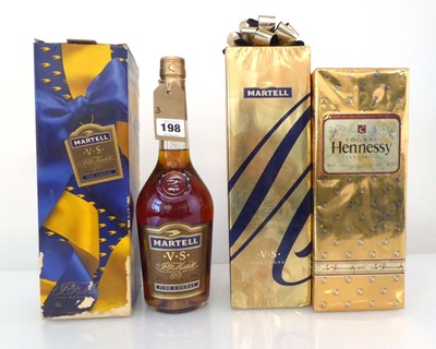 Lot 198 - 3 bottles of Cognac, 1x Hennessy Very Special...