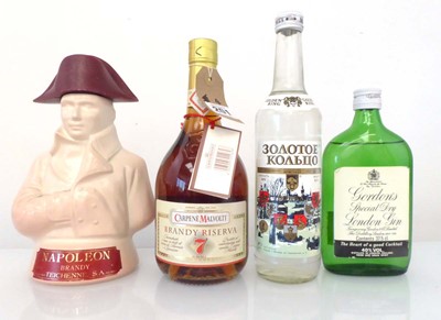 Lot 201 - 4 bottles, 1x Teichenne Napoleon Brandy...