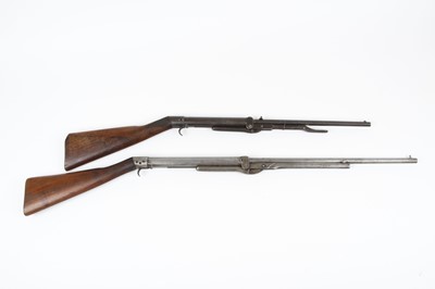Lot 1510 - Two underlever air rifles for spares or repair:...