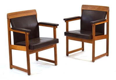 Lot 241 - A pair of 1970's Swedish elbow chairs by...