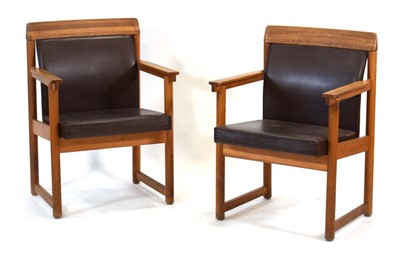 Lot 242 - A pair of 1970's Swedish elbow chairs by...