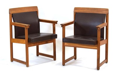 Lot 243 - A pair of 1970's Swedish elbow chairs by...