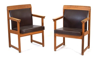Lot 244 - A pair of 1970's Swedish elbow chairs by...