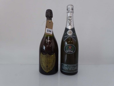 Lot 334 - 2 old bottles of Moet & Chandon Champagne, 1x...