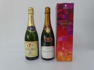 Lot 339 - 2 bottles of Champagne, 1x Laurent Perrier...