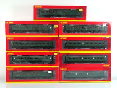 Lot 232 - Nine Hornby OO gauge corridor and other...