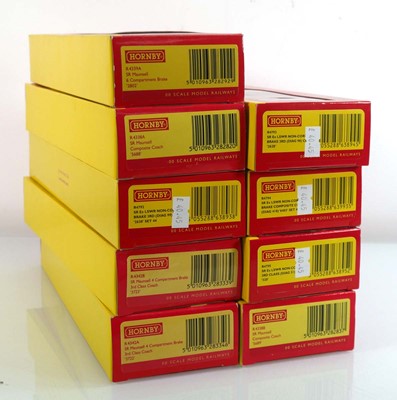 Lot 232 - Nine Hornby OO gauge corridor and other...