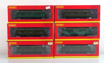 Lot 235 - Six Hornby OO gauge passenger brake coaches,...