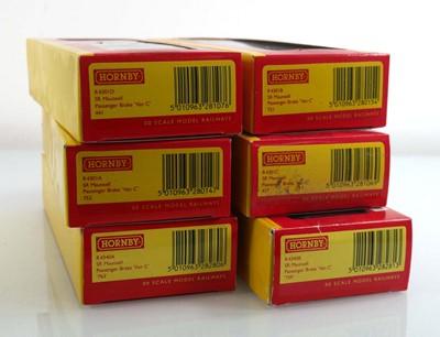 Lot 235 - Six Hornby OO gauge passenger brake coaches,...