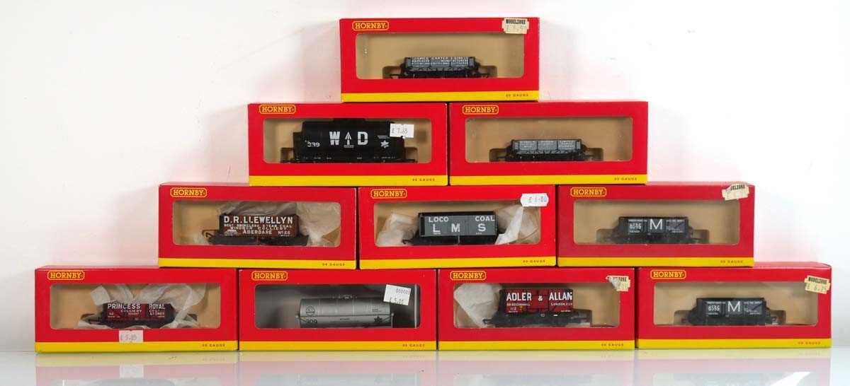 Lot 238 - Ninety-one items of Hornby OO gauge rolling...