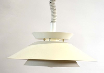 Lot 194 - A 1970's Danish cream enamelled three-tier...