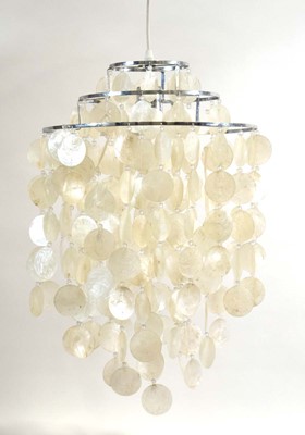 Lot 273 - A late 20th century ceiling light constructed...