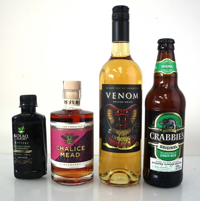 Lot 459 - 20 bottles, 10x Crabbies Ginger Beer 3.4% 50cl,...