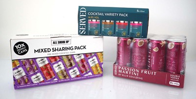 Lot 465 - 5 packs of canned cocktails, 3x Served Variety...