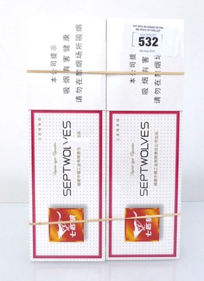 Lot 532 - 2 cartons of 10 packs of 20 Septwolves...