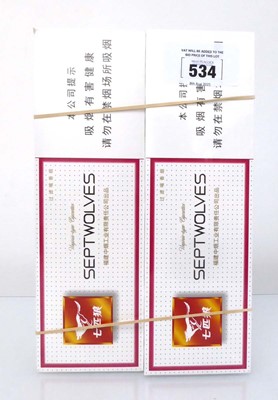 Lot 534 - 2 cartons of 10 packs of 20 Septwolves...