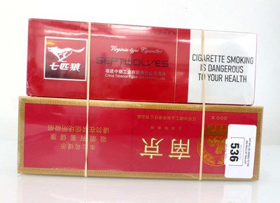 Lot 536 - 2 cartons of 10 packs of 20 Cigarettes, 1x...