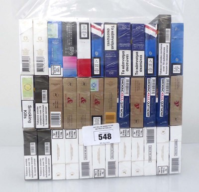 Lot 548 - 36 packs of 20 Cigarettes, 10x Piccadilly, 10x...
