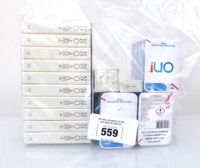 Lot 559 - 30 packs of Noat Mint Nicotine pouches & 15...