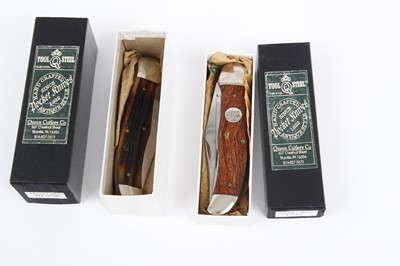 Lot 1187 - 2x Queens Cutlery folding knives a QN39CZ and...