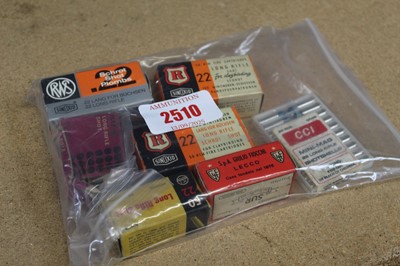 Lot 2510 - (S2) 300x .22 RF shotgun cartridges including...