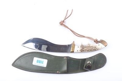 Lot 1188 - A Pat Mitchell (Sheffield) handmade knife with...