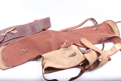 Lot 1414 - Four Brady canvas shotgun slips and a...