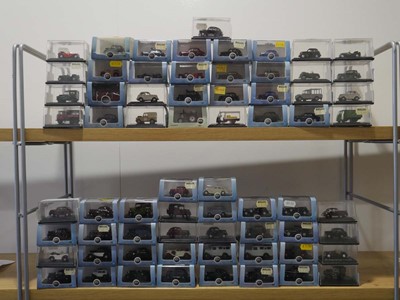 Lot 259 - Sixty-seven Oxford diecast OO gauge salon cars,...