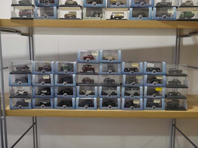 Lot 259 - Sixty-seven Oxford diecast OO gauge salon cars,...