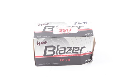 Lot 2517 - (S1) 400x .22 LR Blazer cartridges