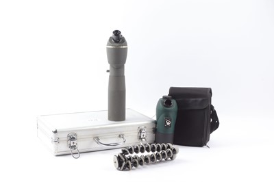 Lot 1219 - Helios 15-40 x50 scope in black canvas case,...