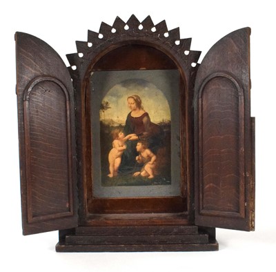 Lot 109 - A 19th century French reliquary or altar...