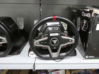 Lot 2637 - Thrustmaster steering wheel and pedals for Xbox