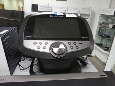 Lot 2651 - Wifi karaoke singing machine, unboxed with two...