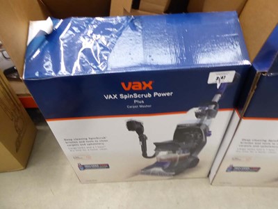 Lot 3168 - Vax Spin Scrub Power Plus carpet cleaner...