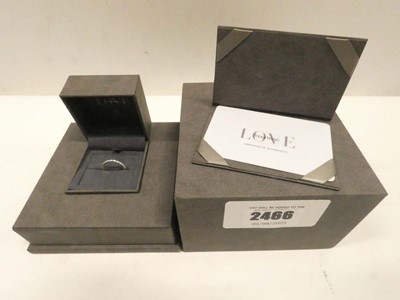 Lot 2466 - Vera Wang 18ct white gold 0.25ct diamond ring...