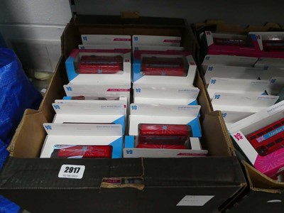 Lot 2917 - Box containing diecast London buses