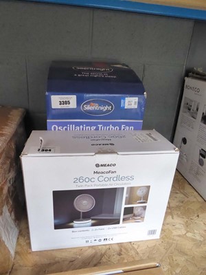 Lot 3330 - Meaco twin pack portable air circulator fans,...