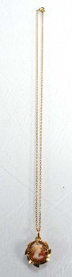 Lot 682 - A 9ct yellow gold fine chainlink necklace...