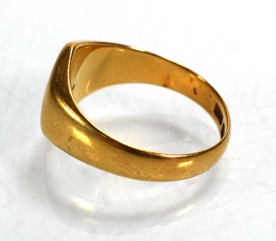 Lot 719 - An 18ct yellow gold signet ring, Birmingham...