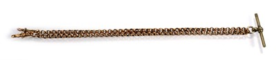 Lot 727 - A 9ct yellow gold chainlink watch chain with...