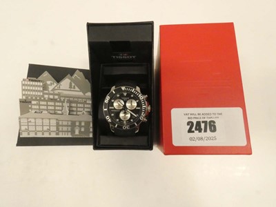 Lot 2476 - Tissot Seastar 1000 Chronograph black dial...