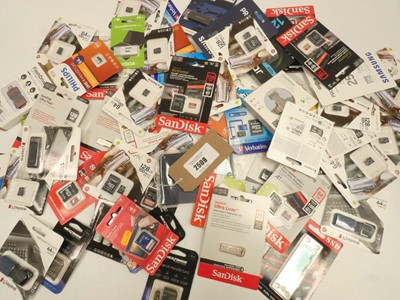 Lot 2509 - Selection of various microSD and flash drives,...