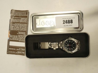 Lot 2488 - Vintage Jeep watch with tin