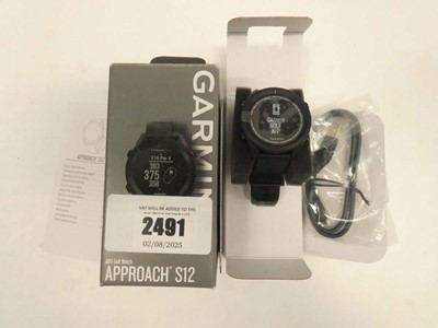 Lot 2491 - Garmin Approach S1 GPS golf watch with box